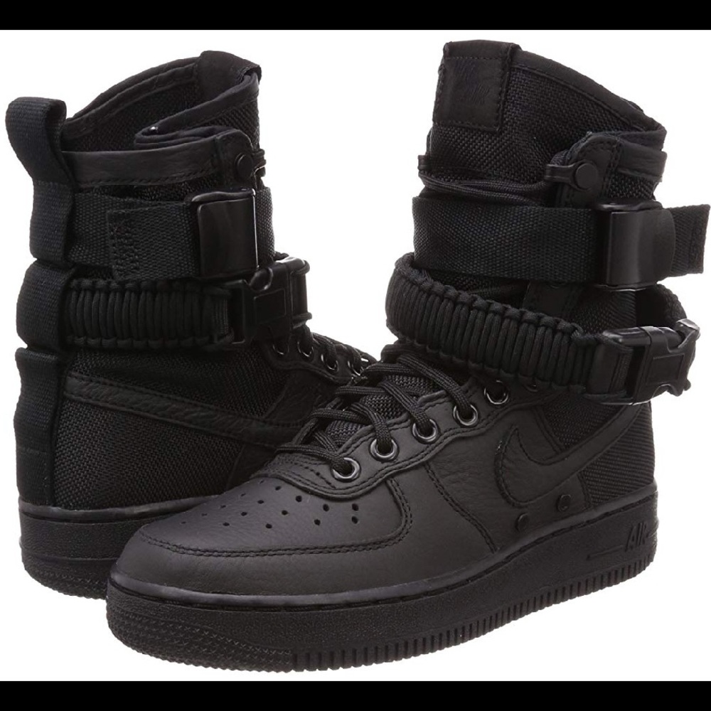 Brand Nike color black leather height tops